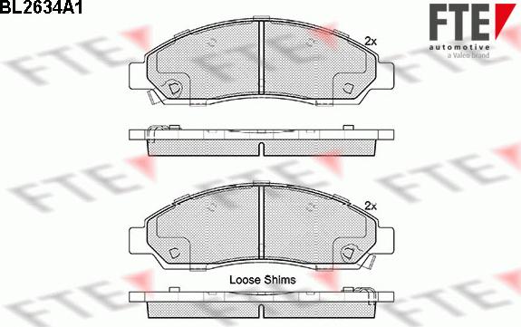 FTE 9010880 - Bremžu uzliku kompl., Disku bremzes www.autospares.lv