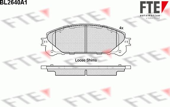 FTE 9010883 - Bremžu uzliku kompl., Disku bremzes www.autospares.lv