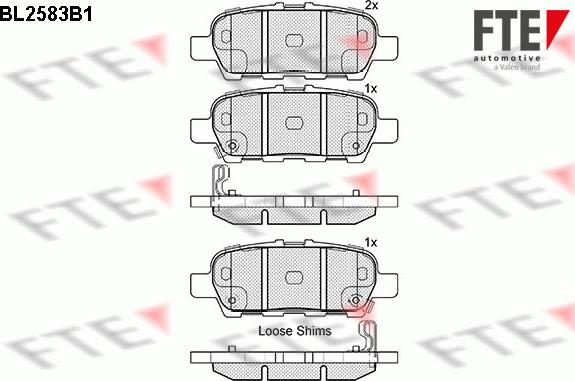 FTE 9010834 - Bremžu uzliku kompl., Disku bremzes autospares.lv