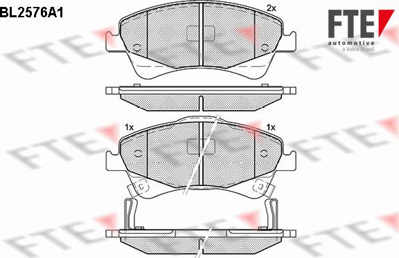 FTE 9010827 - Bremžu uzliku kompl., Disku bremzes www.autospares.lv