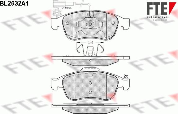 FTE 9010879 - Bremžu uzliku kompl., Disku bremzes autospares.lv