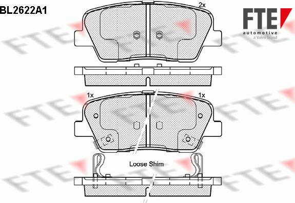 FTE 9010870 - Bremžu uzliku kompl., Disku bremzes www.autospares.lv