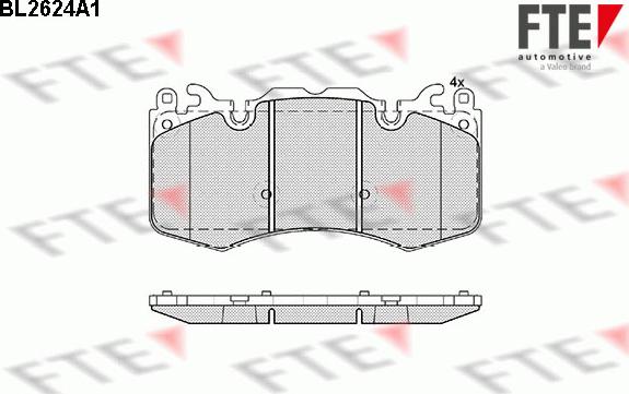 FTE 9010872 - Bremžu uzliku kompl., Disku bremzes www.autospares.lv