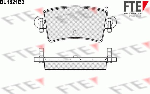 FTE BL1821B3 - Brake Pad Set, disc brake www.autospares.lv