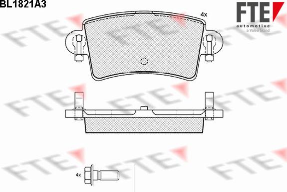 FTE 9010398 - Brake Pad Set, disc brake www.autospares.lv