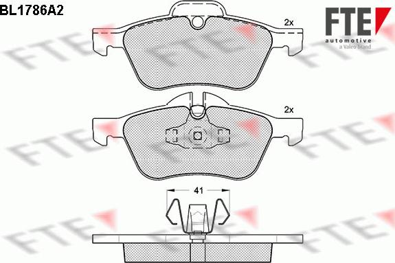 FTE 9010356 - Bremžu uzliku kompl., Disku bremzes www.autospares.lv