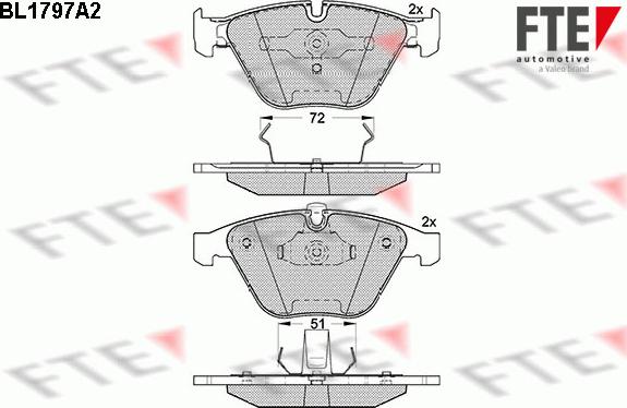 FTE 9010369 - Bremžu uzliku kompl., Disku bremzes autospares.lv