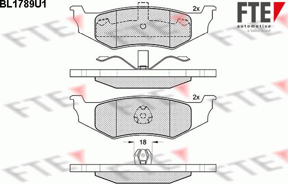 FTE 9010360 - Bremžu uzliku kompl., Disku bremzes www.autospares.lv