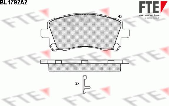 FTE 9010363 - Bremžu uzliku kompl., Disku bremzes autospares.lv