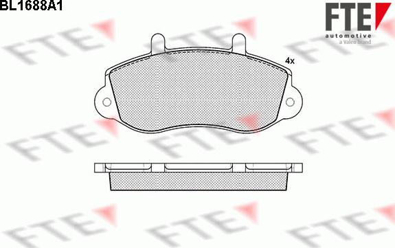 FTE 9010300 - Bremžu uzliku kompl., Disku bremzes www.autospares.lv