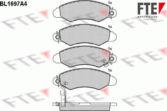 FTE 9010307 - Bremžu uzliku kompl., Disku bremzes www.autospares.lv