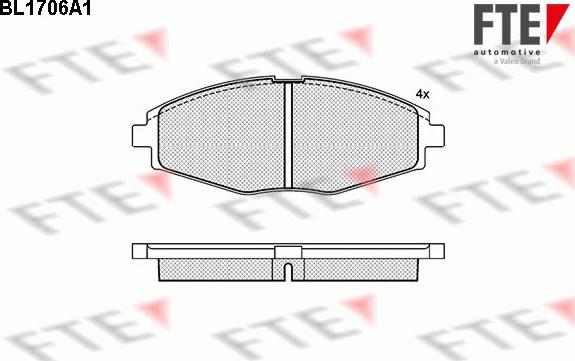 FTE 9010310 - Bremžu uzliku kompl., Disku bremzes www.autospares.lv