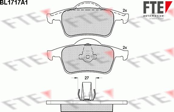 FTE 9010317 - Brake Pad Set, disc brake www.autospares.lv