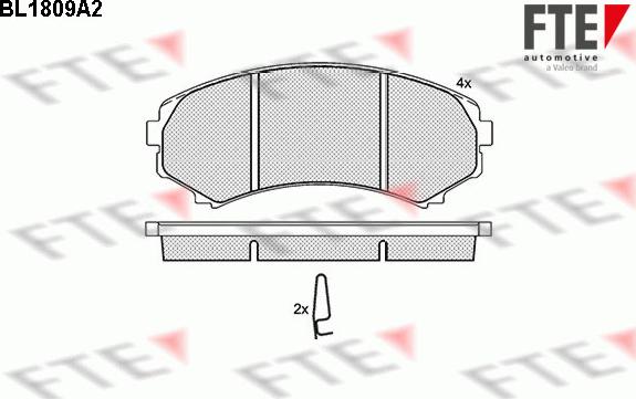 FTE 9010385 - Bremžu uzliku kompl., Disku bremzes autospares.lv