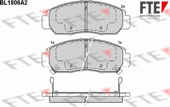 FTE 9010382 - Тормозные колодки, дисковые, комплект www.autospares.lv