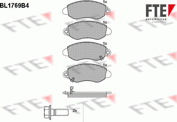 FTE 9010339 - Bremžu uzliku kompl., Disku bremzes www.autospares.lv