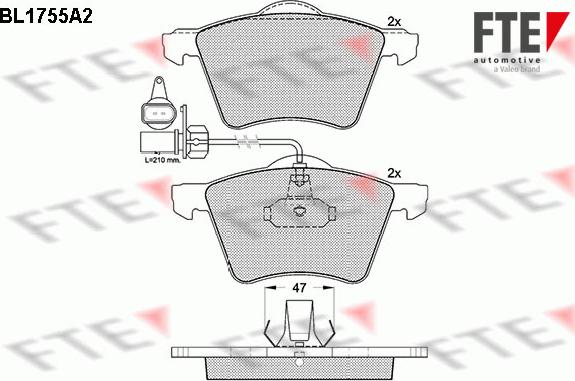 FTE 9010336 - Bremžu uzliku kompl., Disku bremzes www.autospares.lv