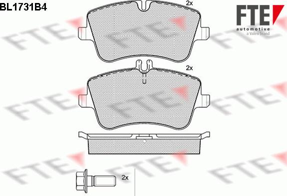 FTE 9010320 - Bremžu uzliku kompl., Disku bremzes www.autospares.lv