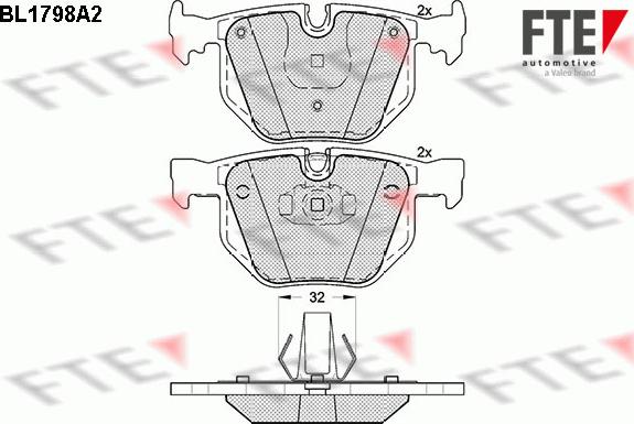 FTE 9010370 - Bremžu uzliku kompl., Disku bremzes www.autospares.lv