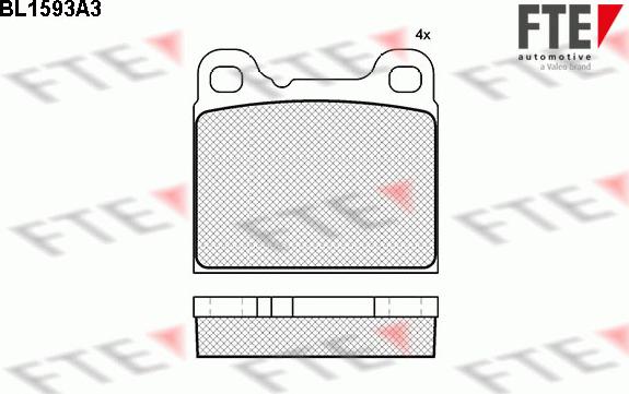 FTE 9010242 - Brake Pad Set, disc brake www.autospares.lv