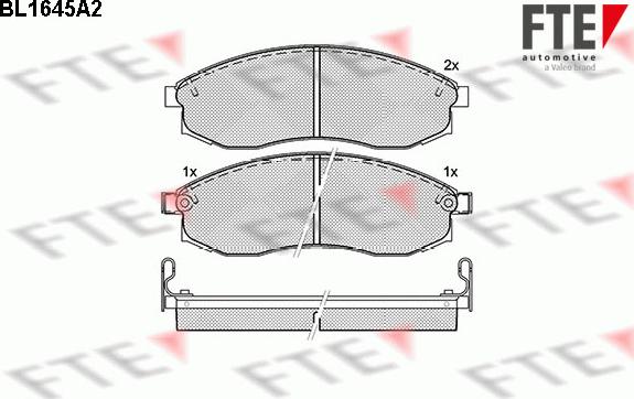 FTE 9010266 - Bremžu uzliku kompl., Disku bremzes autospares.lv