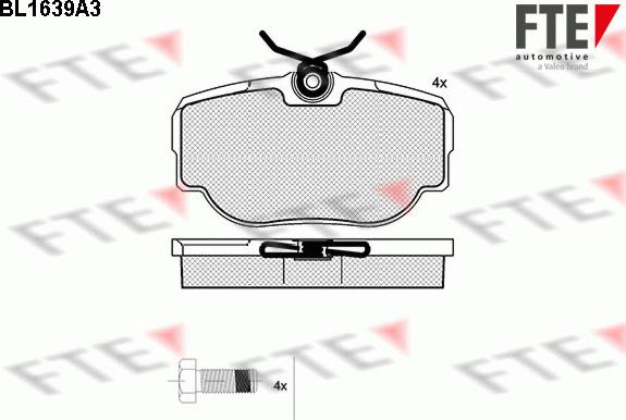 FTE 9010261 - Bremžu uzliku kompl., Disku bremzes autospares.lv