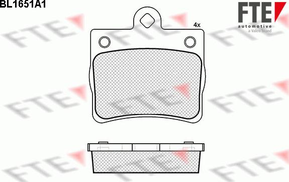 FTE 9010268 - Тормозные колодки, дисковые, комплект www.autospares.lv