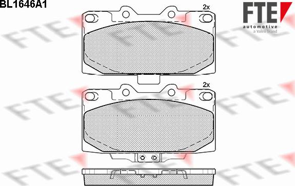 FTE 9010267 - Brake Pad Set, disc brake www.autospares.lv