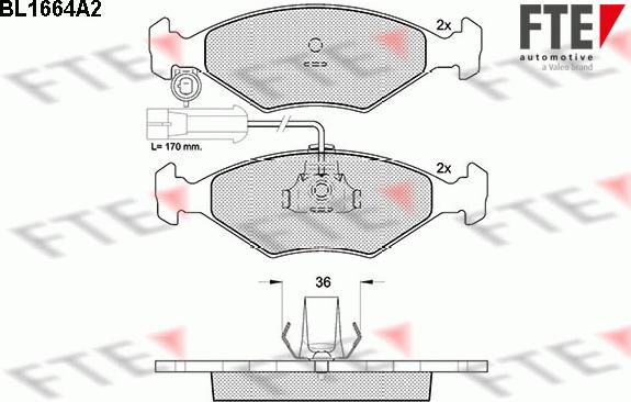 FTE 9010276 - Bremžu uzliku kompl., Disku bremzes www.autospares.lv