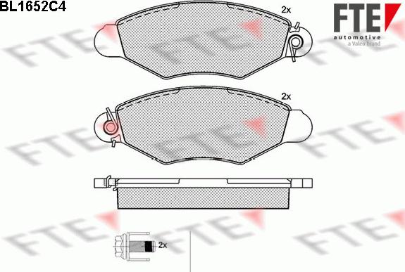 FTE 9010271 - Bremžu uzliku kompl., Disku bremzes autospares.lv