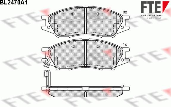 FTE 9010751 - Тормозные колодки, дисковые, комплект www.autospares.lv