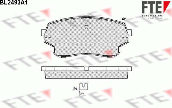 FTE 9010765 - Bremžu uzliku kompl., Disku bremzes www.autospares.lv