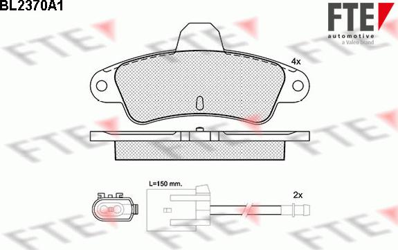 FTE 9010713 - Bremžu uzliku kompl., Disku bremzes www.autospares.lv