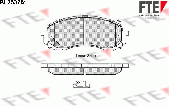 FTE 9010784 - Bremžu uzliku kompl., Disku bremzes www.autospares.lv