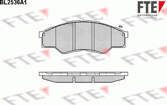 FTE 9010788 - Bremžu uzliku kompl., Disku bremzes autospares.lv