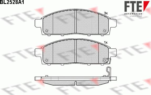 FTE 9010782 - Bremžu uzliku kompl., Disku bremzes www.autospares.lv