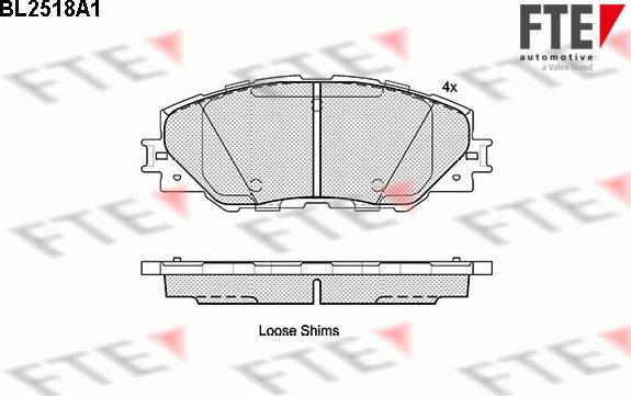 FTE 9010776 - Bremžu uzliku kompl., Disku bremzes www.autospares.lv