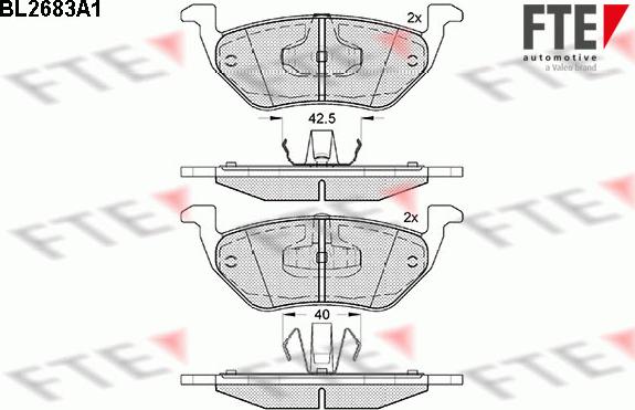 FTE 9011046 - Bremžu uzliku kompl., Disku bremzes www.autospares.lv