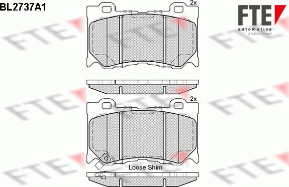 FTE 9011055 - Bremžu uzliku kompl., Disku bremzes www.autospares.lv