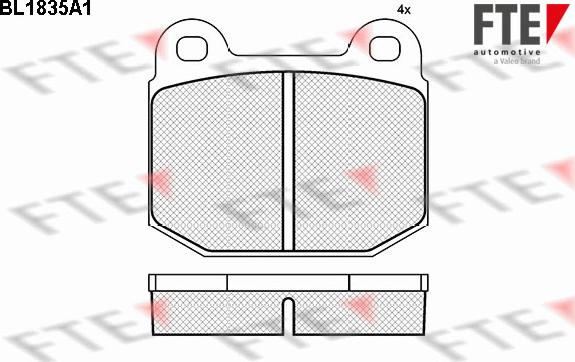 FTE 9011057 - Bremžu uzliku kompl., Disku bremzes autospares.lv