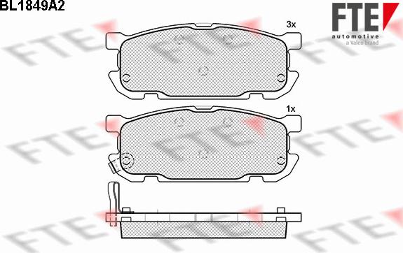 FTE 9011060 - Bremžu uzliku kompl., Disku bremzes www.autospares.lv