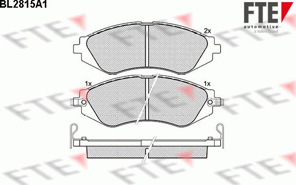 FTE 9011002 - Тормозные колодки, дисковые, комплект www.autospares.lv