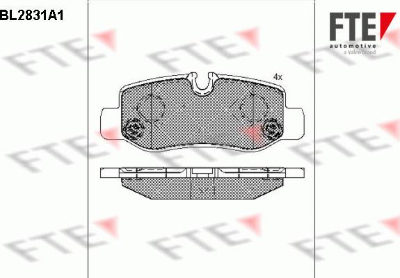 FTE 9011011 - Bremžu uzliku kompl., Disku bremzes www.autospares.lv