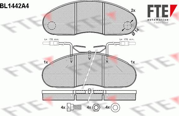 FTE 9011031 - Bremžu uzliku kompl., Disku bremzes www.autospares.lv