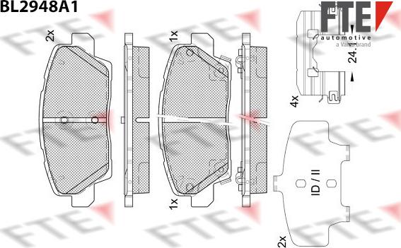 FTE 9011192 - Bremžu uzliku kompl., Disku bremzes www.autospares.lv