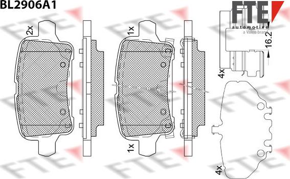 FTE 9011148 - Bremžu uzliku kompl., Disku bremzes www.autospares.lv