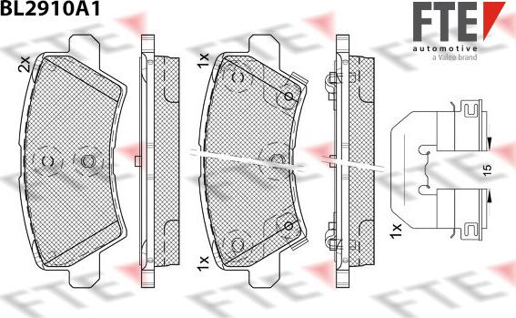 FTE 9011152 - Bremžu uzliku kompl., Disku bremzes www.autospares.lv