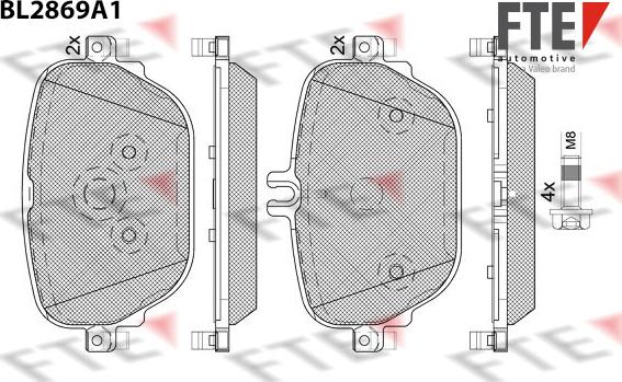 FTE 9011109 - Bremžu uzliku kompl., Disku bremzes www.autospares.lv