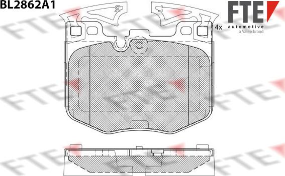 FTE 9011102 - Bremžu uzliku kompl., Disku bremzes www.autospares.lv