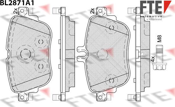 FTE 9011111 - Bremžu uzliku kompl., Disku bremzes www.autospares.lv